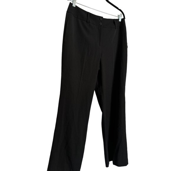 Grace essentials Petite 12P Black Dress Pants Straight Leg NWT - Picture 9 of 11